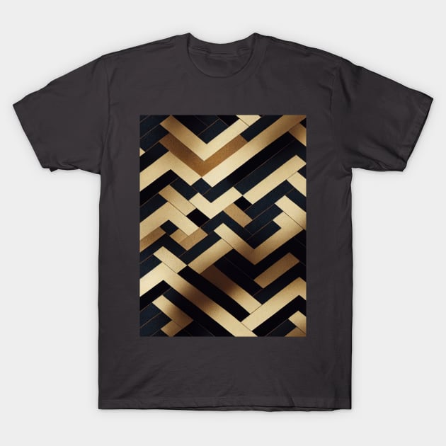 Geometric seamless pattern squares isometric T-Shirt by Alekxemko